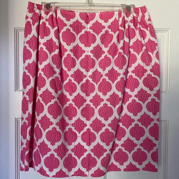 Talbots Moroccan Tile Jacquard Cotton Skirt Size 12 WP New with Tags - Picture 3 of 9